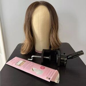 Brown blonde ombré human hair wig